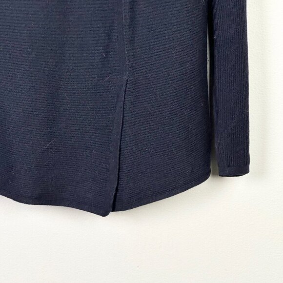 Lafayette 148 Lightweight Wool Crew Neck Sweater Black - Picture 6 of 8